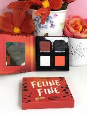 Alamar x Cheetos Feline Fine 4-Pan Eyeshadow Palette Quad 6g *BNIB